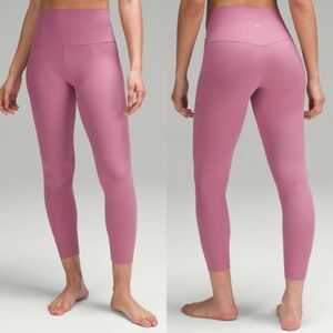 NEW Lululemon Align Ribbed High-Rise Pant 25" Velvet Dust Size 8